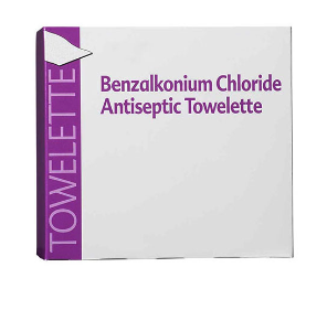 BZK - 013% Benzalkonium Chloride Antispetic Towelette, Sterile, 5 x 8 inches - 100/BX.