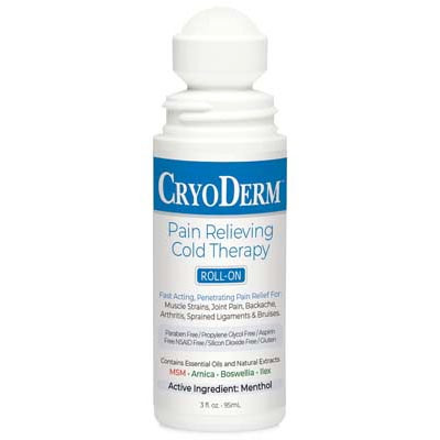CryoDerm Cold Therapy Roll-on - 3 oz each.