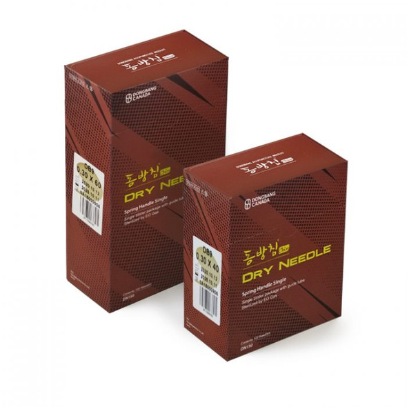 Dongbang Dry Acupuncture Needles, Gauge #08 .30mm, Length 30mm (1 inch) - 100/BX.  Alternate # 4ES30-3025