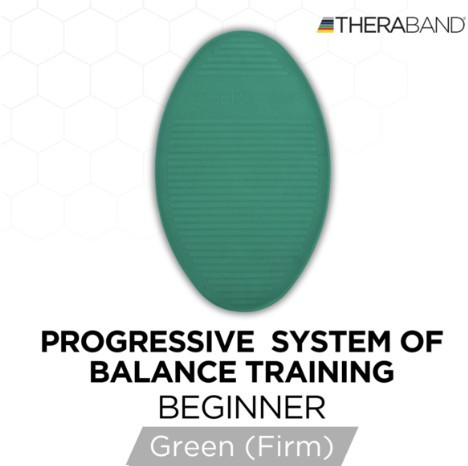 TheraBand Stability Trainers, Exercise - Green = Firm for Beginners.