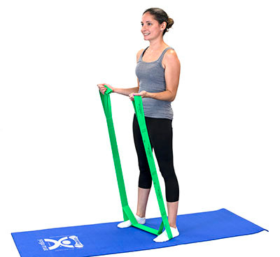 CanDo Multi-Grip Exerciser, 6 Foot Exerciser, Medium - Green.