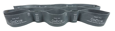 CanDo Multi-Grip Exerciser, 6 Foot Exerciser, XX-Heavy - Silver.