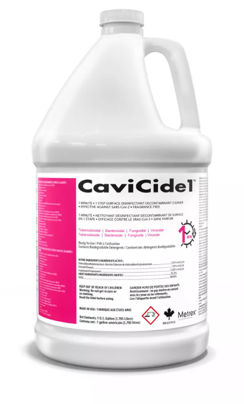 CaviCide1 1-Minute, 1-Step Intermediate level surface disinfectant spray, 1 Gallon.