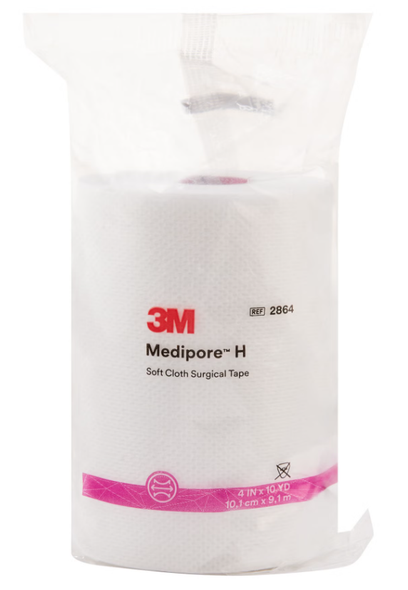3M Medipore H Perforated Soft Cloth Tape, 4 inches x 10 yds.