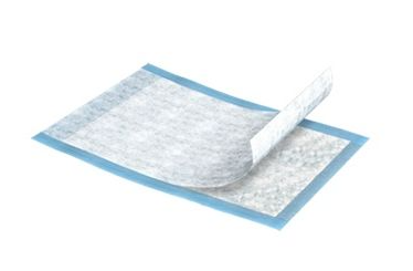 Tena Disposable Underpads, 17x24 inches (17 x 24 cm), Blue - 25/PK.