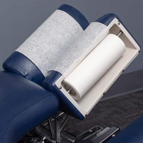 TIDI CHOICE: Chiropractic Headrest Barrier/Cover, White - Crepe Rolls 8.5 inch x 125 feet - 25/BX.