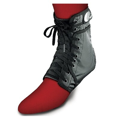 Core Swede-O-Ankle Lok, Small (8.5x8.25 inches/216cmx 21cm), Black, Ankle Brace with Lace Ups and Removable Side Stabilizers.