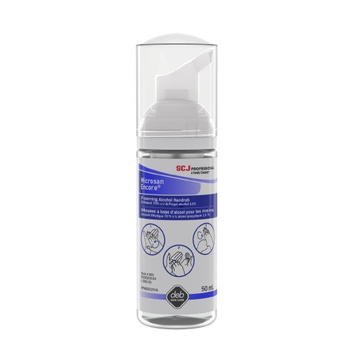 Microsan Encore Foaming Alcohol Handrub Hand Sanitizer, 72% Alcohol - 50ml bottle.