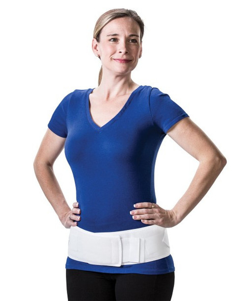 Sacroiliac Spinal Support, White, Small/Medium- 4 inch x 41 inches.