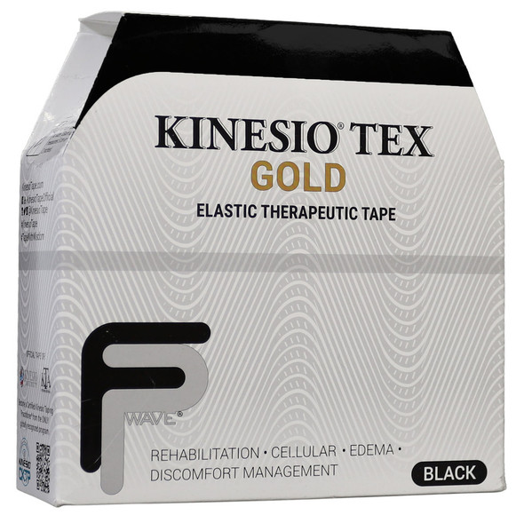 Kinesio Tex Gold FP Tape, 2 inches x 34 yards - Black.
