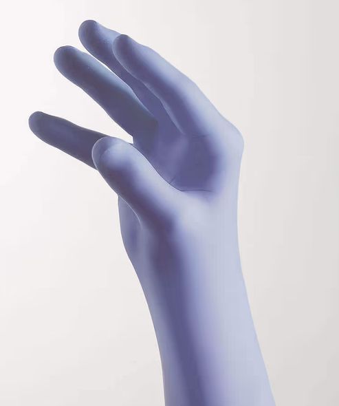 Pulse Nitrile Exam Glove, Medium, Non-Sterile, Powder-Free, Textured, Thin Film - 200/BX.