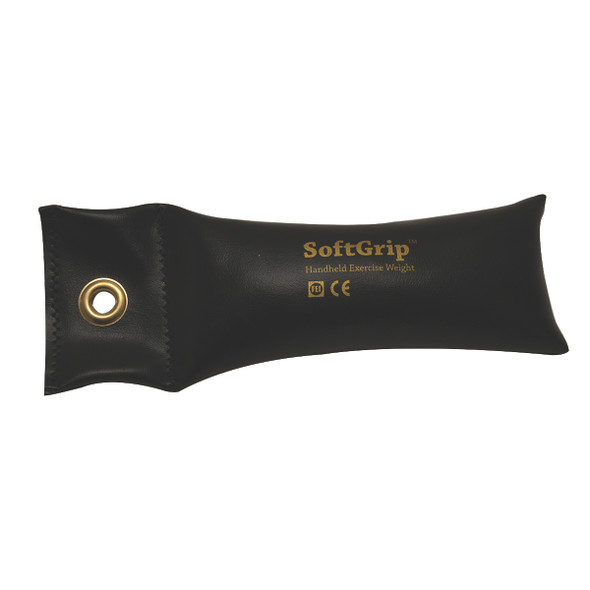 CanDo SoftGrip Hand Weight - 3 lb - Black.