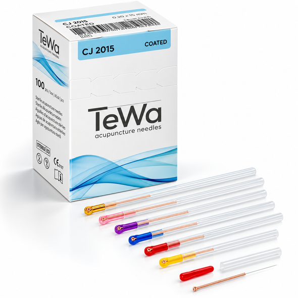 TeWa Coated Acupuncture Needle .30 x 75mm 100/Box