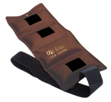 The Cuff Original Ankle and Wrist Weight, Walnut - 0.5 (1/2) lbs.