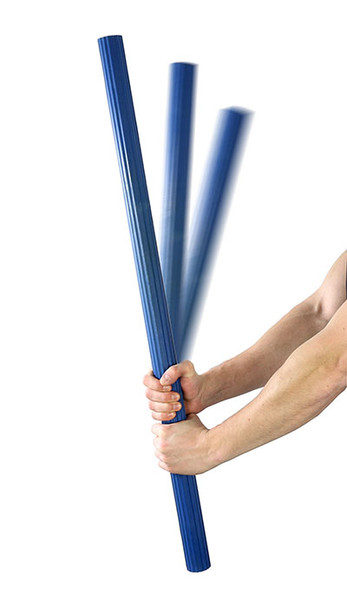 CanDo Twist-Bend-Shake Flexible Exercise Bar, 36 inches, Heavy - Blue.