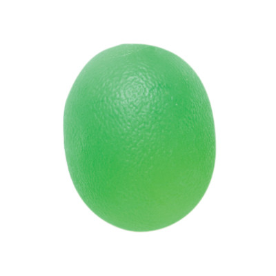 CanDo Gel Squeeze Ball, Large Cylindrical, Medium - Green.