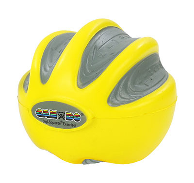 CanDo Digi-Squeeze Hand Exerciser, Small, X-Light - Yellow.