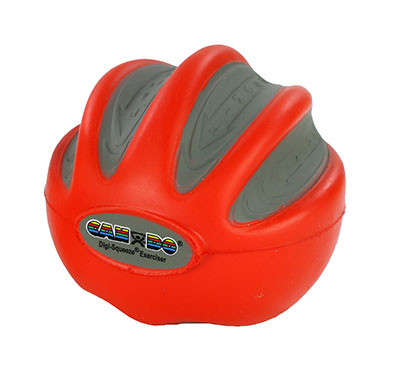 CanDo Digi-Squeeze Hand Exerciser, Medium, Light - Red.