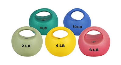 CanDo One Handle Medicine Ball - 12lbs - Black.