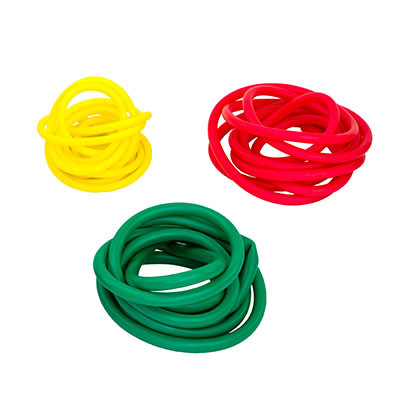 CanDo Latex-Free Exercise Tubing - PEP Pack - Easy (Yellow, Red, Green).