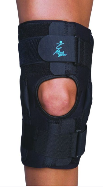 Gripper, Small, Black, Hinged Knee Brace.