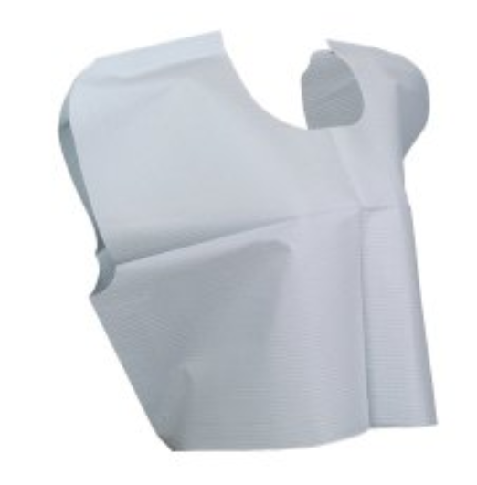 IMCO Patient Exam Cape, Tissue/Poly/Tissue - Front/Back Opening, White, 30x21 inches - 100/BX.