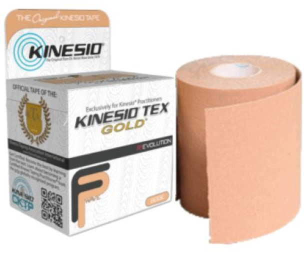 Kinesio Gold FP Tape, 3 inch x 5.5 yards - Beige.