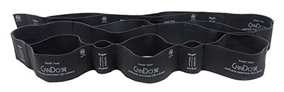 CanDo Multi-Grip Exerciser, 6 Foot Exerciser, X-Heavy - Black.