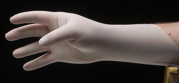 Pulse Latex Exam Glove, Medium, Non-Sterile, Powder-Free, Textured - 100/BX.