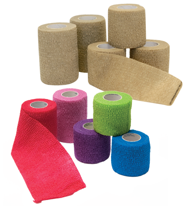 Pro Advantage Cohesive Bandage, Assorted Colors, 1 inch x 5 yards - 30/BX.