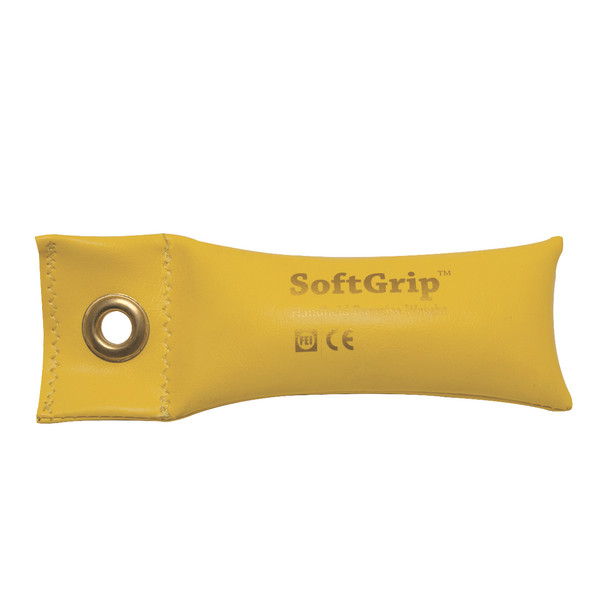 CanDo SoftGrip Hand Weight - 1 lb - Yellow.