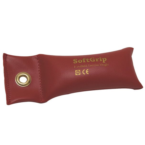 CanDo SoftGrip Hand Weight - 1.5 lb - Red.