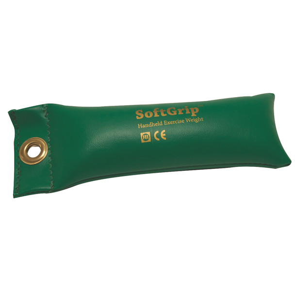CanDo SoftGrip Hand Weight - 2 lb - Green.