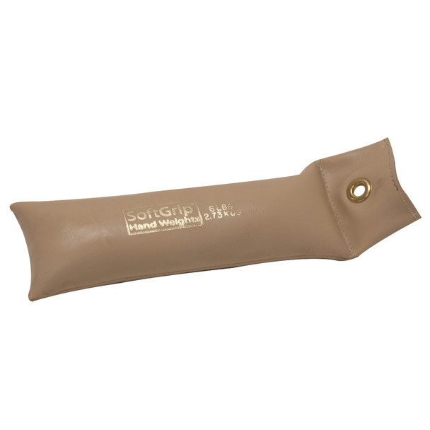 CanDo SoftGrip Hand Weight - 6 lb - Tan.