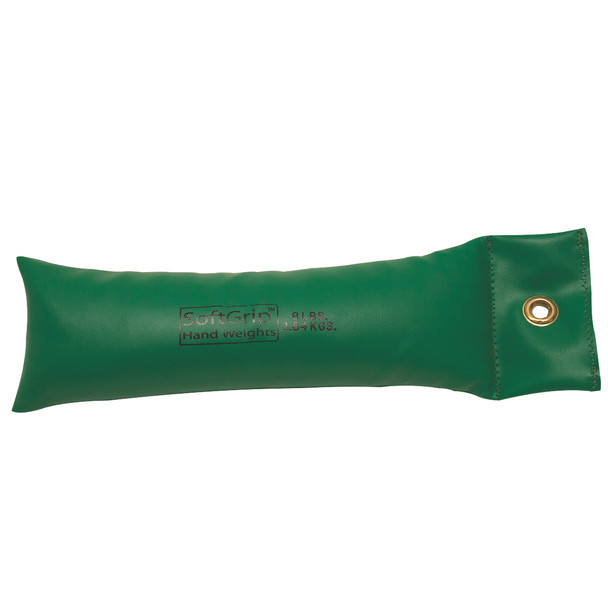 CanDo SoftGrip Hand Weight - 8 lb - Green.