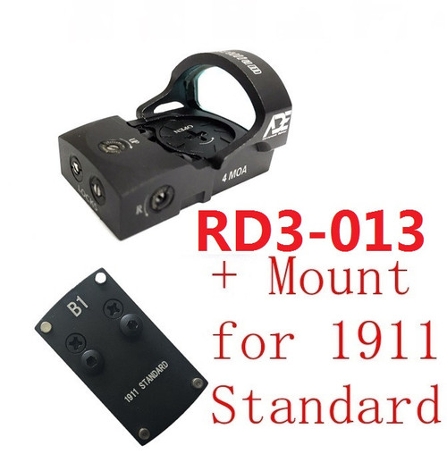Ade RD3-013 Bertrillium RED Dot Reflex Sight for 1911 Pistol with COLT GI  Rear Sight