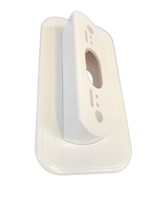 Ade Advanced Optics Wall Plate with 30 Degree L/R Wedge Angled Mount for Nest Hello Doorbell - WHITE