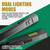ADE Advanced Optics - Rechargeable EDC Flat Flashlight - 1000 Lumen Slim Pen Light w/Dual Sources, Green Beam and White LED - Compact Pocket Work Light for Outdoors, Emergency & Work