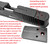 Ade Advanced Optics Zantitium RD3-015 Red Dot Reflex Sight + Optic Mounting Plate for Taurus PT111 G2, Millennium G2, G2C, G3 with Original Rear Sight, PT140 G2, PT709, PT740, TX22 + Pictinny Plate