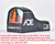 Ade Optics RD3-009 Shake Awake WATERPROOF Compact MINI Red Dot Reflex Sight Pistol + Optic Plate for Beretta M9 22LR/92FS/92AF/M9/SAR B6C