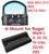 ADE  RD3-012-PRO Series Motion Activated/Shake to Wake DELTA PRO Red Dot Sight with Multi Reticle System + Optic Mounting plate/adapter for Ruger Mark 1,2,3,4, I,II,III,IV,IV-Lite,22/45 pistol 