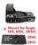 Ade Advanced Optics Zantitium RD3-015 Red Dot Reflex Sight + Optic Mounting Plate for SR9,SR9C,SR40C,SR40,SR45 Pistol + Picatinny Mounting Plate