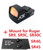 Ade Advanced Optics Shake Awake Compact RD3-009 Red Dot Reflex Sight + Optic Mounting Plate for SR9,SR9C,SR40C,SR40,SR45 Pistol + Picatinny Mounting Plate