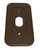 Ade Advanced Optics Wall Plate with 30 Degree L/R Wedge Angled Mount for Nest Hello Doorbell - Coffee