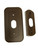Ade Advanced Optics Wall Plate with 30 Degree L/R Wedge Angled Mount for Nest Hello Doorbell - Coffee
