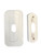 Ade Advanced Optics Wall Plate with 30 Degree L/R Wedge Angled Mount for Nest Hello Doorbell - WHITE