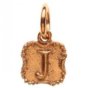 Waxing Poetic Rose Gold Charm 'I' Crest Insignia