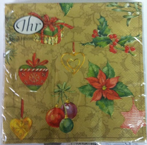 Ideal Home Range Feeling Christmas Gold Paper Napkins