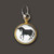 Waxing Poetic Round Charm Horse Portrait