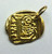 Waxing Poetic Gold Square Insignia Charm 'L'